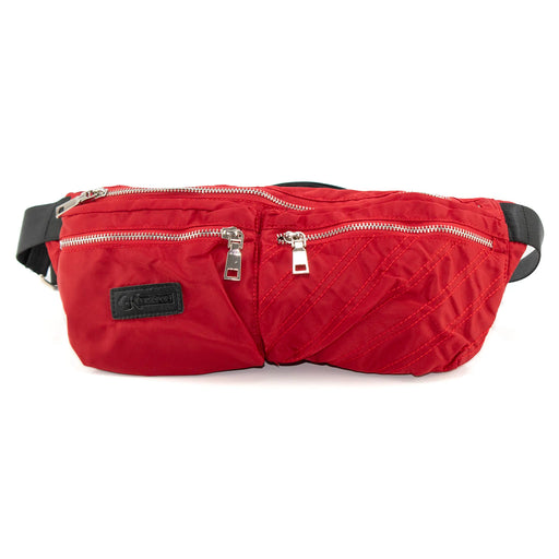 Men's Red Nylon Fanny Pack
