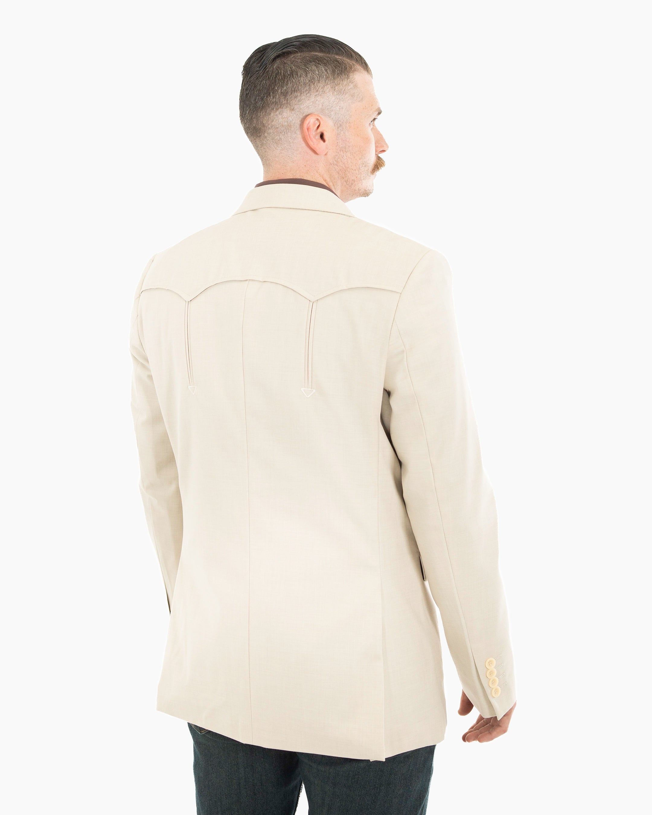 Western Double-Button Modern-Fit Blazer