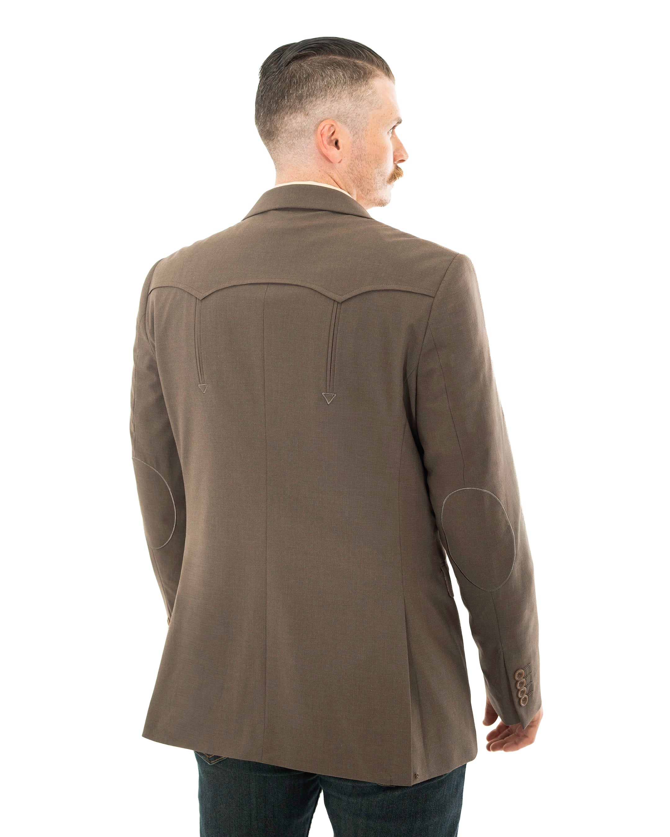 Western Double-Button Modern-Fit Blazer