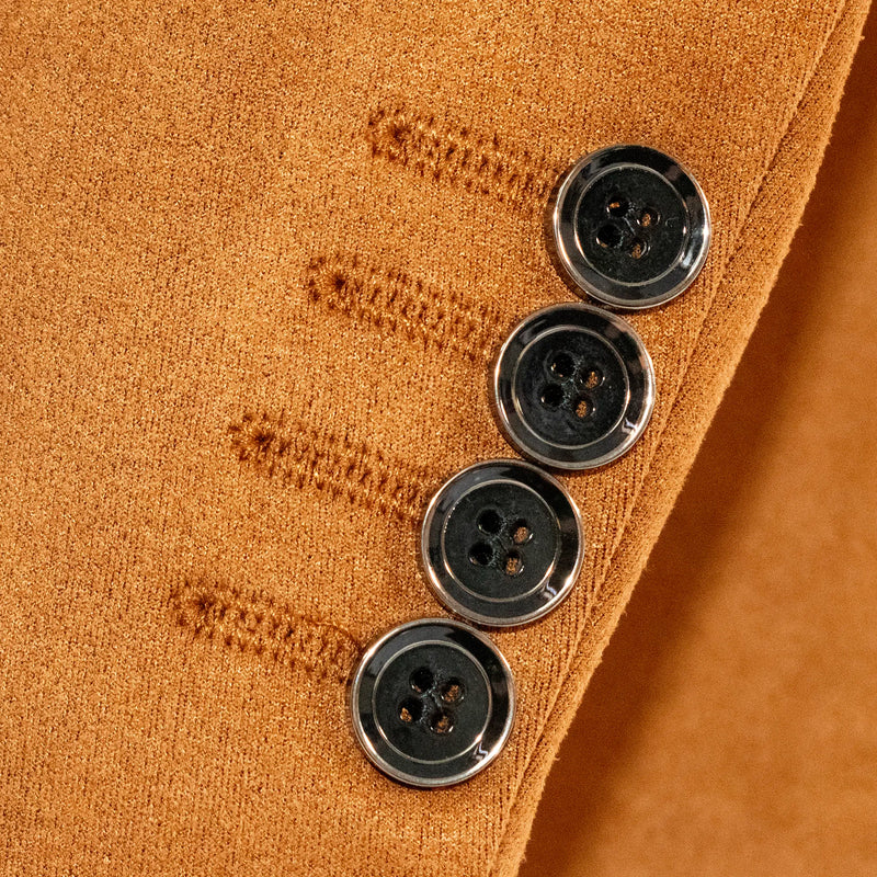 Men's Suede Slim-Fit Dinner Jacket Blazer