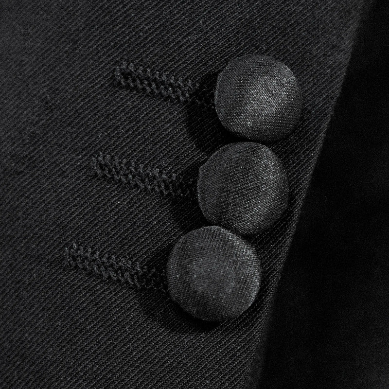 Kids' Black 3-Piece Tuxedo With Satin Shawl Lapels