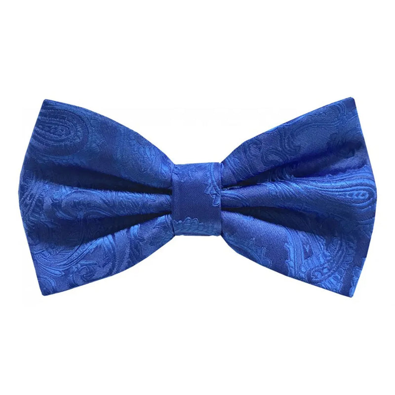 Paisley Pre-Tie Bow Tie with Matching Handkerchief