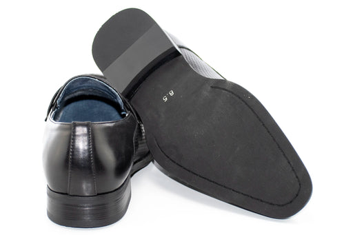 Black Perforated Fashion Dress Loafer