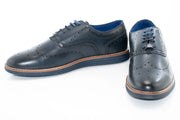 Navy Comfort Oxford Wingtip Lace-Ups