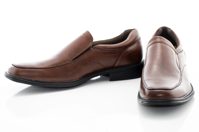 Brown Grain Leather Venetian Dress Loafer