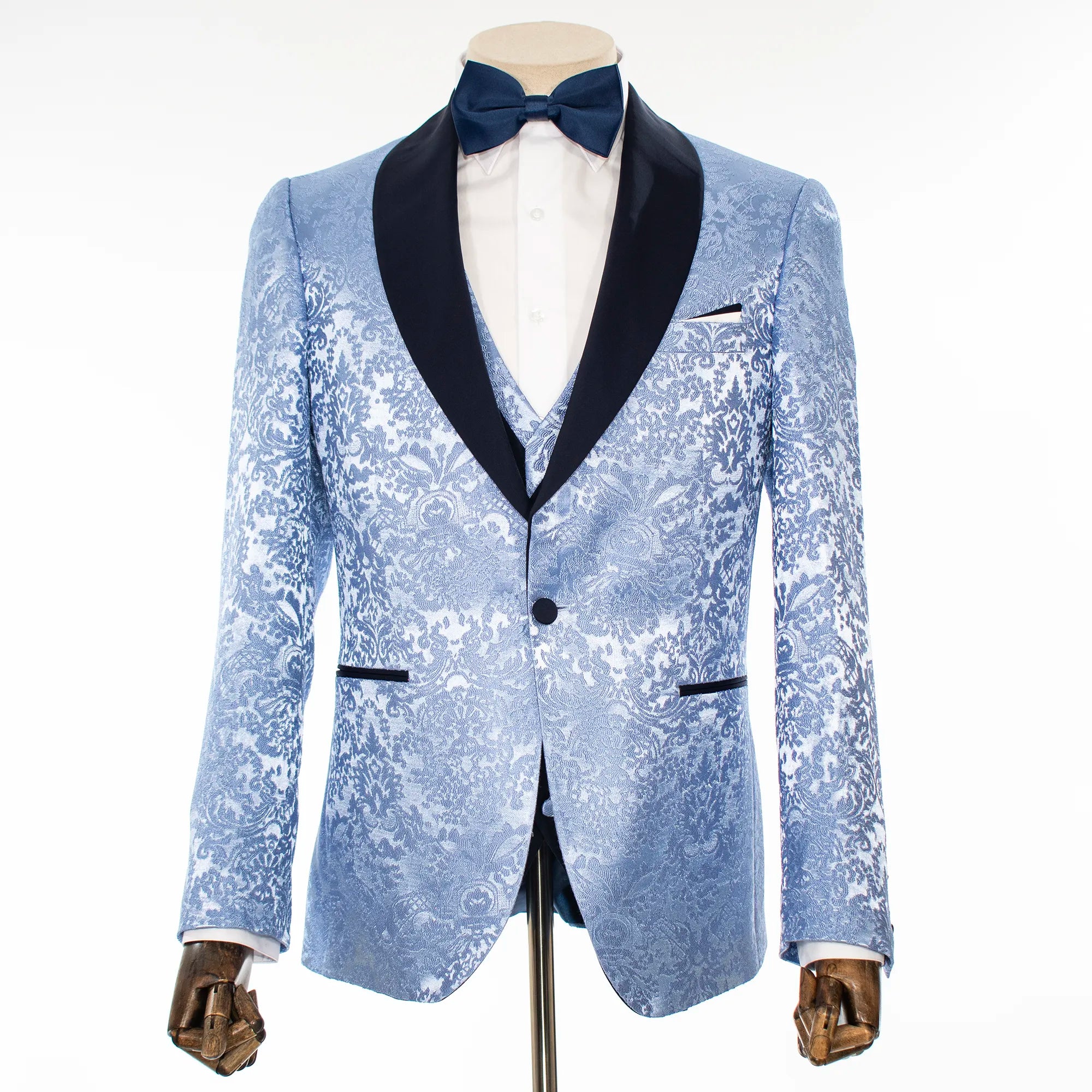 Blue Baroque 3-Piece Tailored-Fit Tuxedo