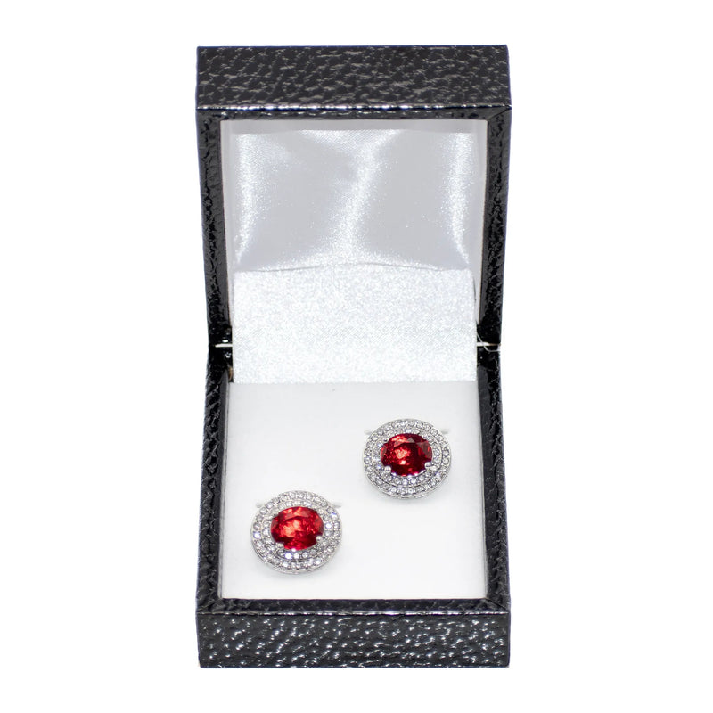 Crystal Brooch Cufflinks