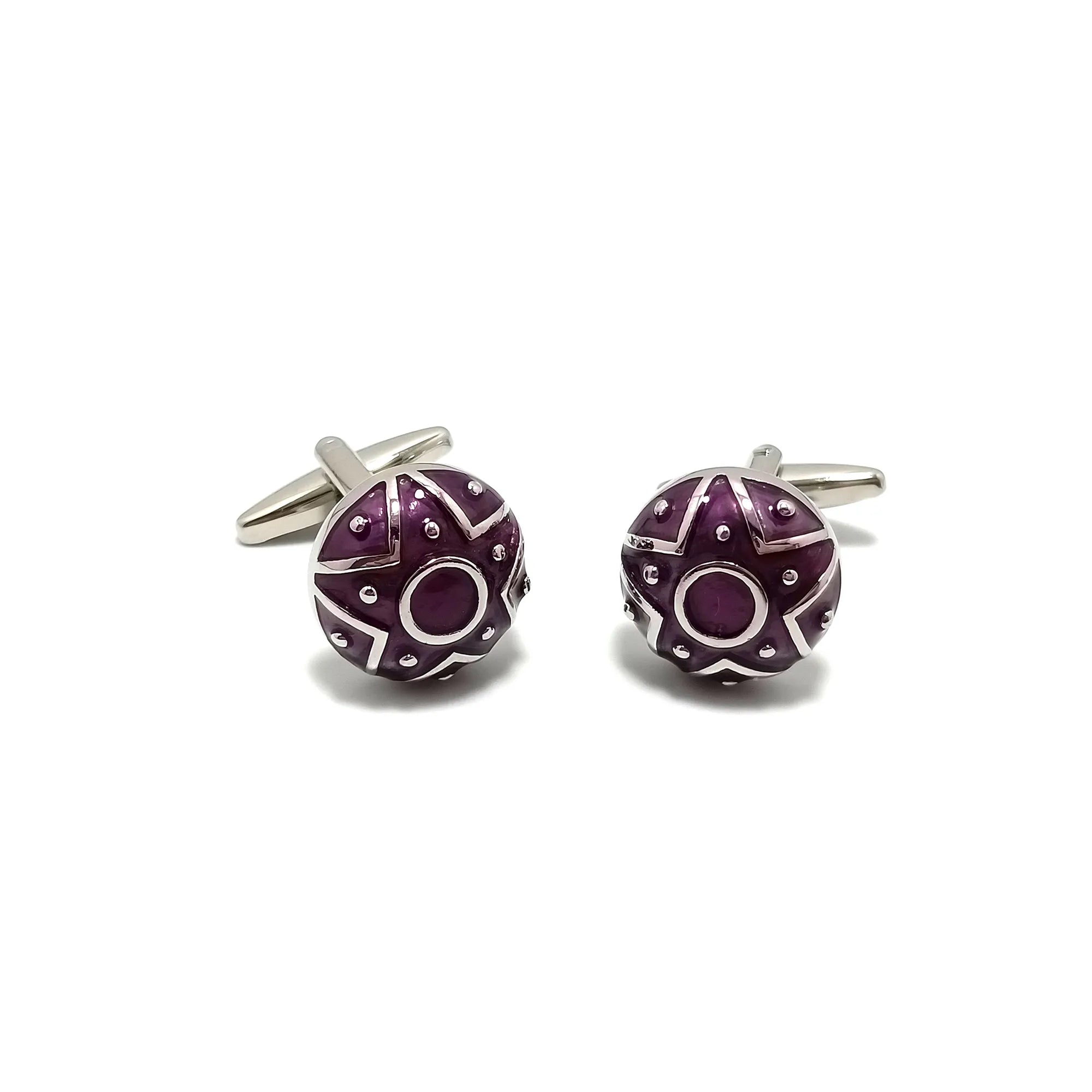 Star Roundel Cufflinks & Tie-Bar Set