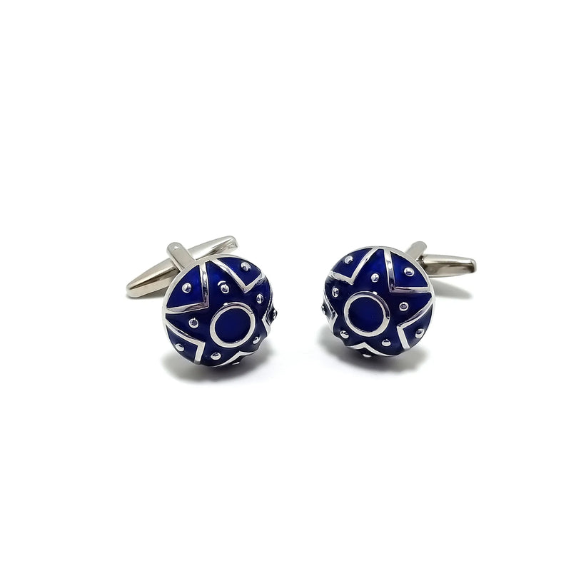 Star Roundel Cufflinks & Tie-Bar Set