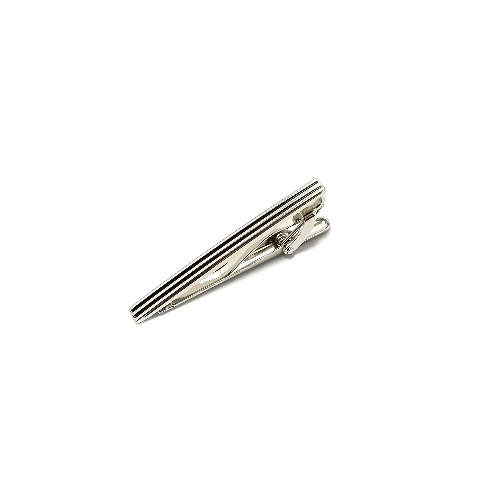 Broken Bars Square Cufflinks & Tie-Bar Set