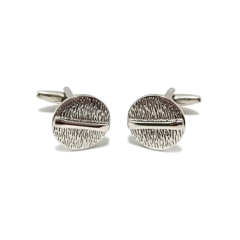 Ornate Roundel Cufflinks & Tie-Bar Set