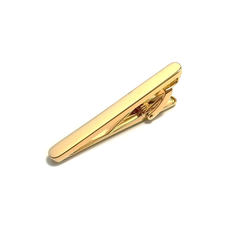 Gold Regal Cufflinks & Tie-Bar Set