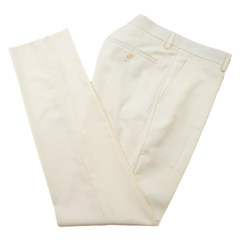 White Trim on Off-White 3-Piece Tailored-Fit Tuxedo