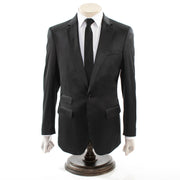Men's Black Satin 2-Piece Big & Tall Suit
