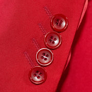 Men's Burgundy Satin 2-Piece Big & Tall Suit