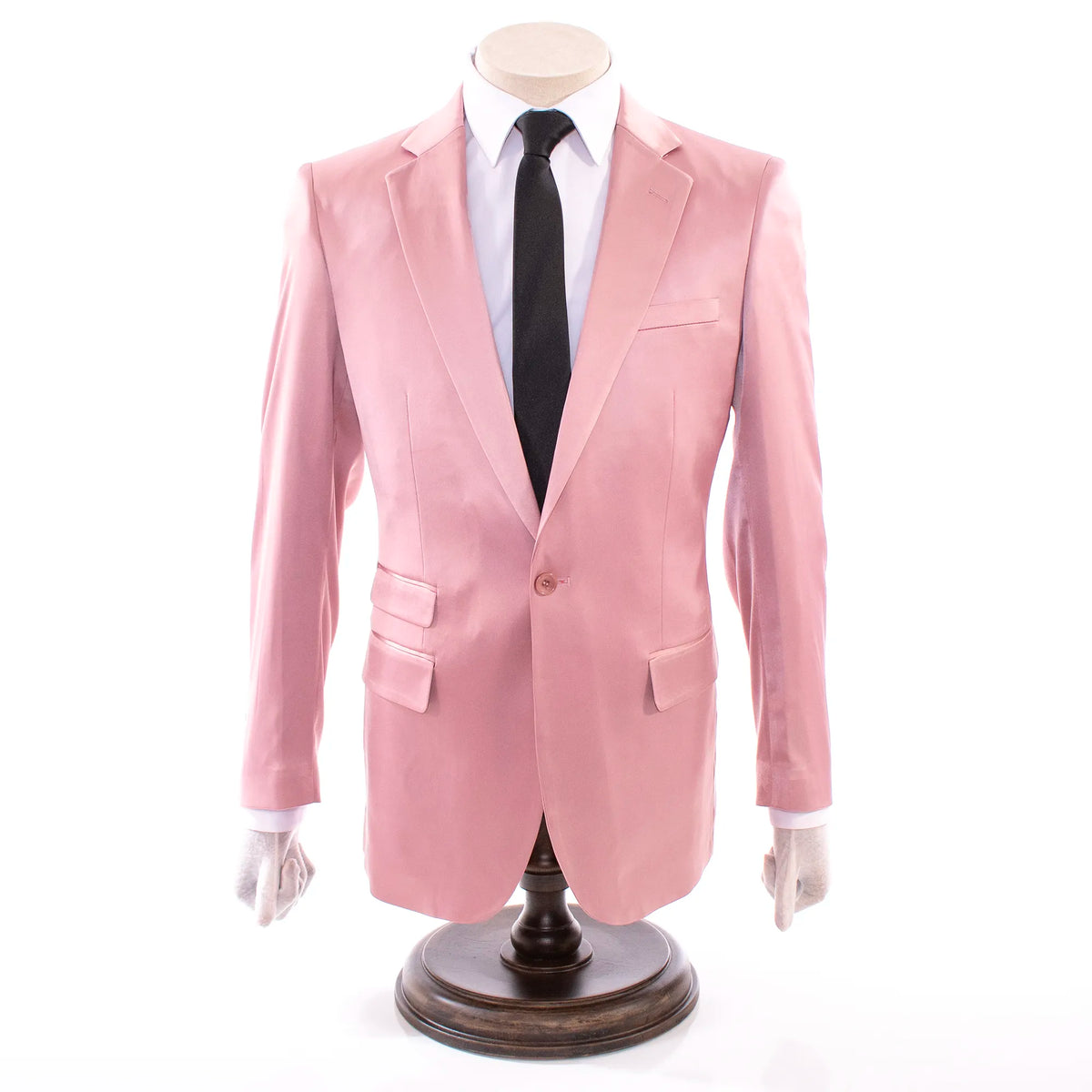 Rose Gold Satin 2-Piece Modern-Fit Suit 48R/42W / Rose Gold