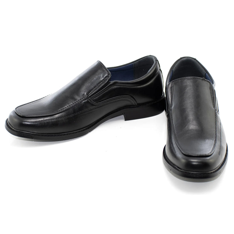 Black Square-Toed Dress Loafer