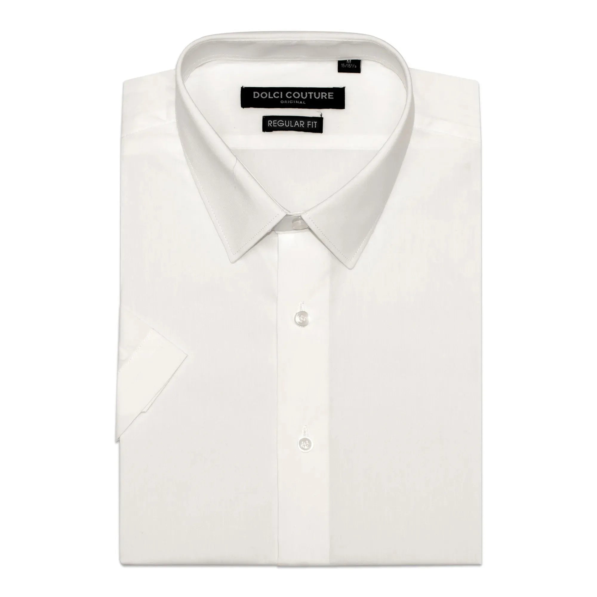 Off-White Stretch Regular-Fit Shortsleeve Dress Shirt