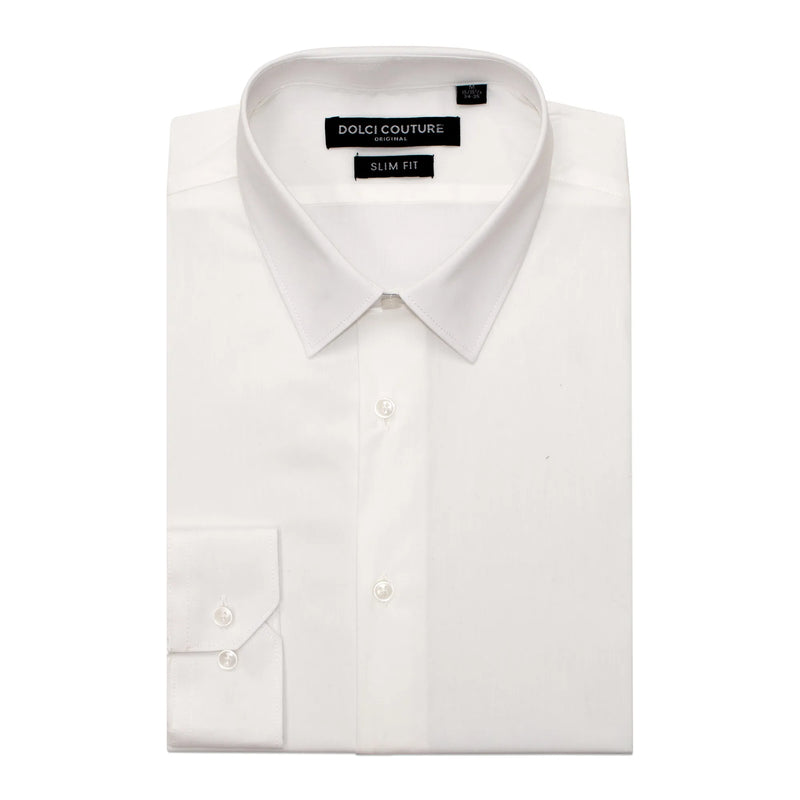 Off-White Stretch Slim-Fit Dress Shirt