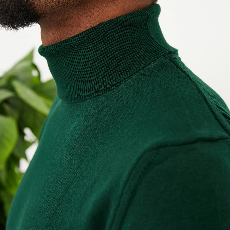 Forest Green Long Sleeve Turtleneck