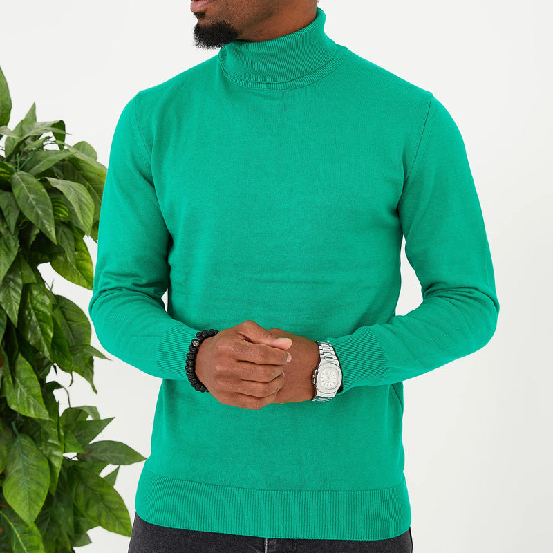 Kelly Green Long Sleeve Turtleneck