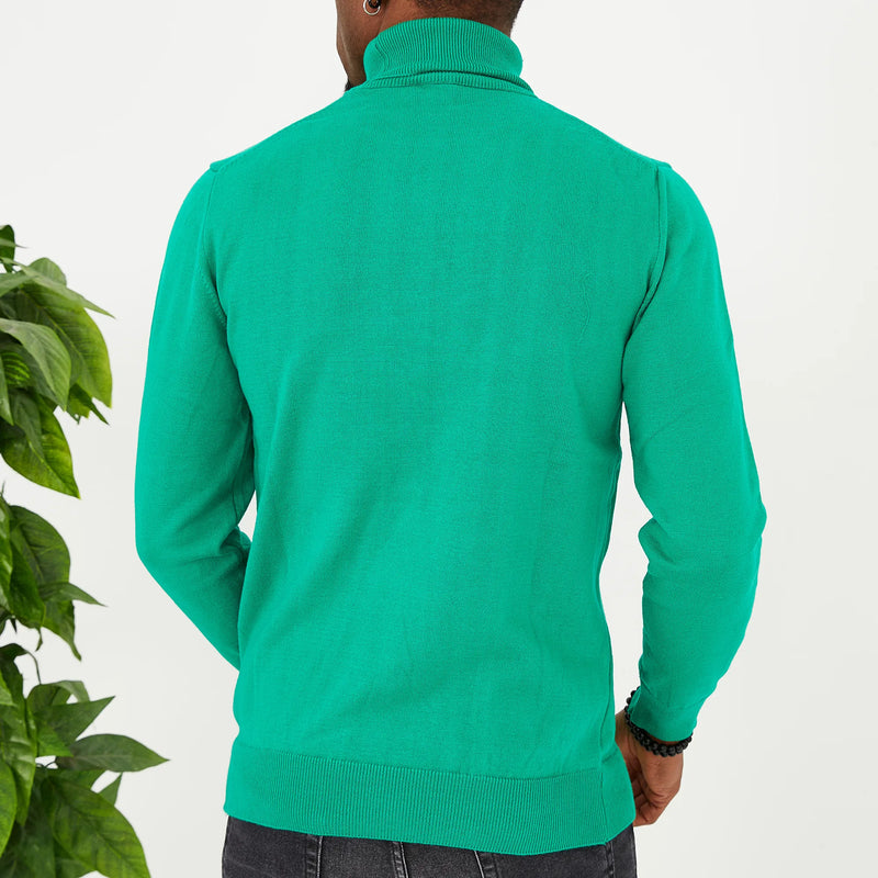 Kelly Green Long Sleeve Turtleneck