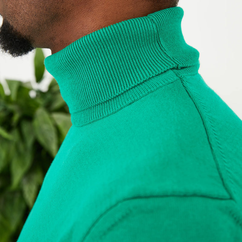 Kelly Green Long Sleeve Turtleneck