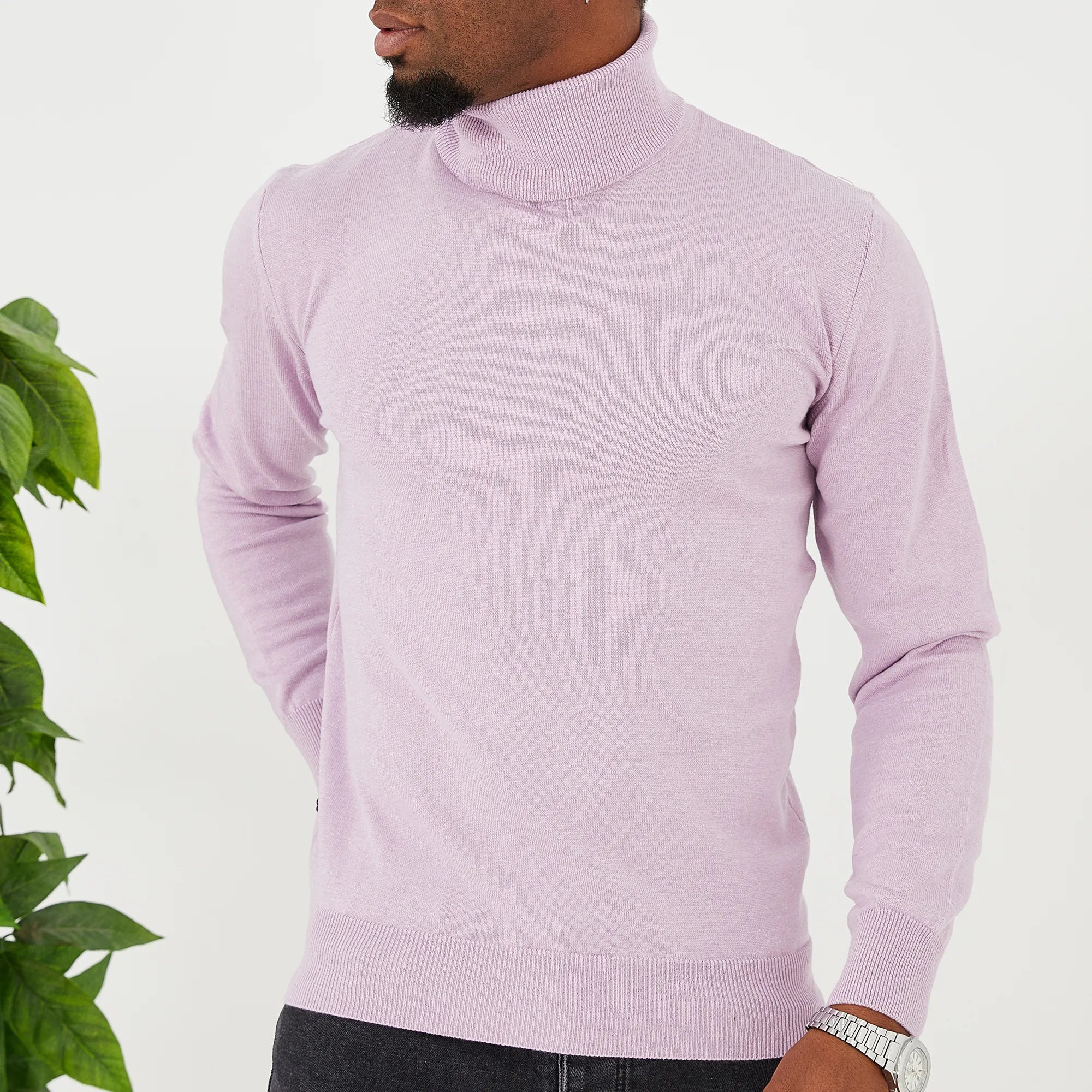 Lilac Long Sleeve Turtleneck