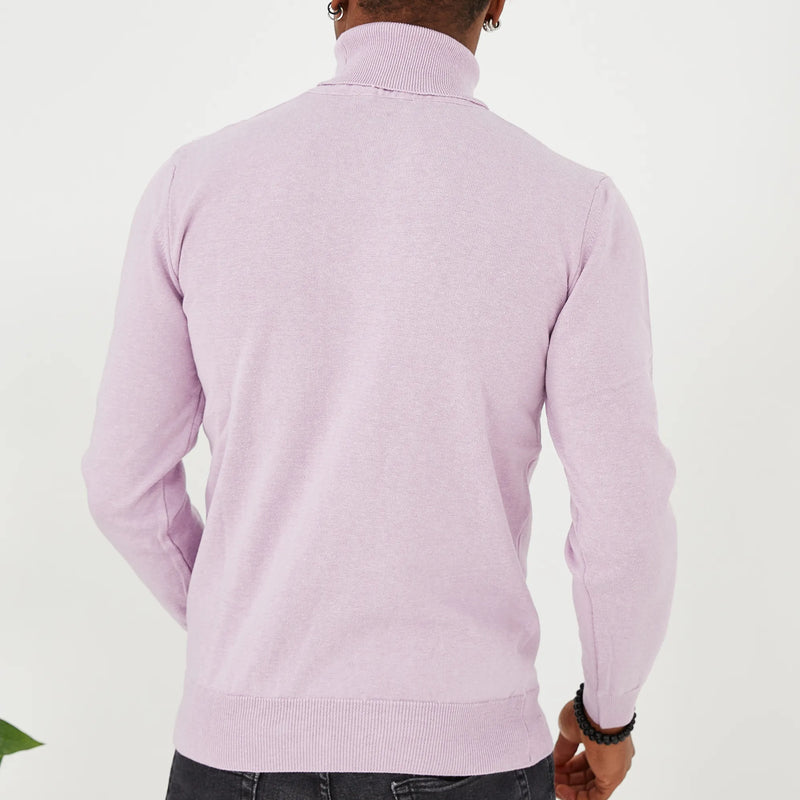 Lilac Long Sleeve Turtleneck