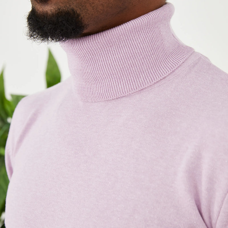 Lilac Long Sleeve Turtleneck