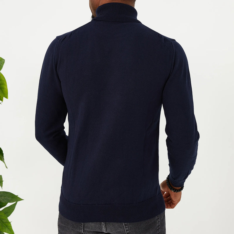 Navy Long Sleeve Turtleneck