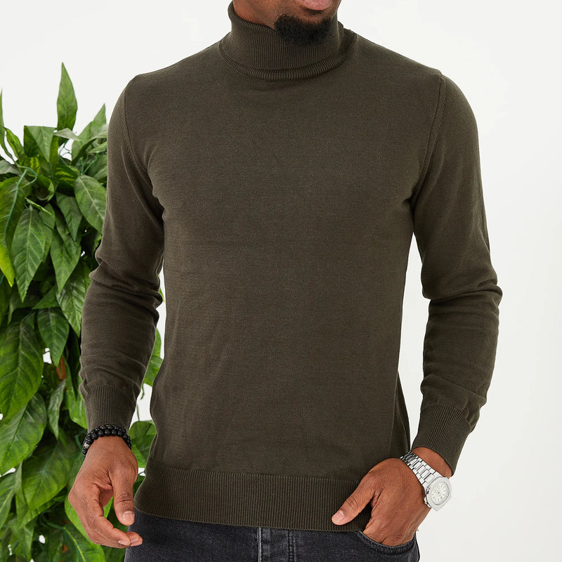 Hunter Green Long Sleeve Turtleneck