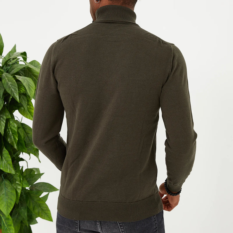Hunter Green Long Sleeve Turtleneck