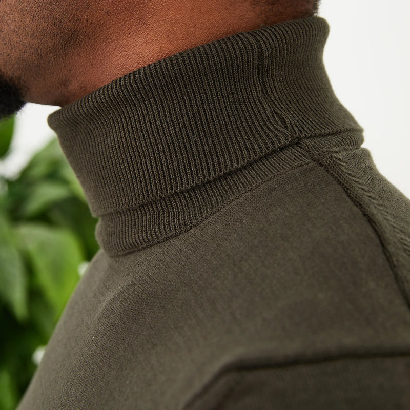 Hunter Green Long Sleeve Turtleneck
