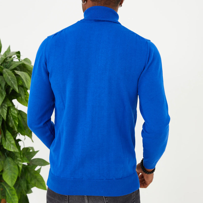 Royal Blue Long Sleeve Turtleneck