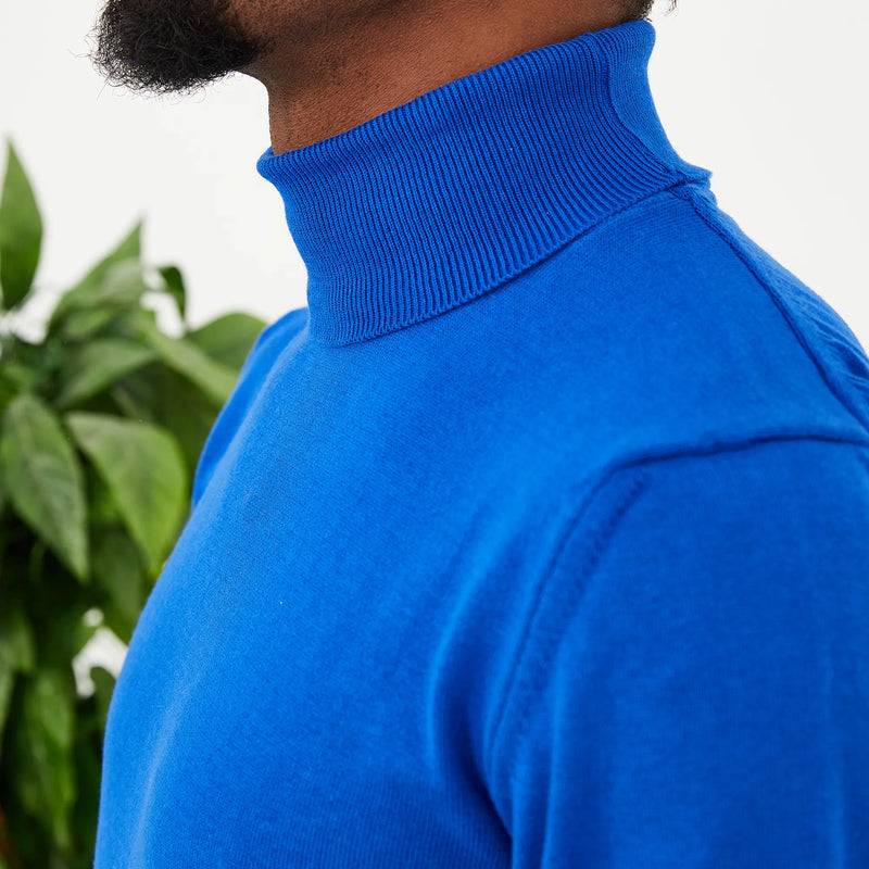 Royal Blue Long Sleeve Turtleneck