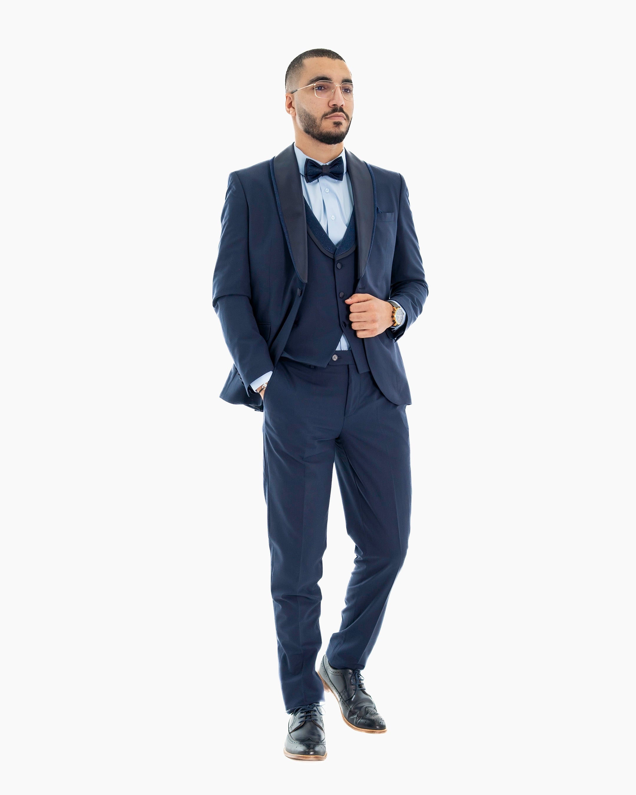 Midnight Stardust 3-Piece Tailored-Fit Tuxedo