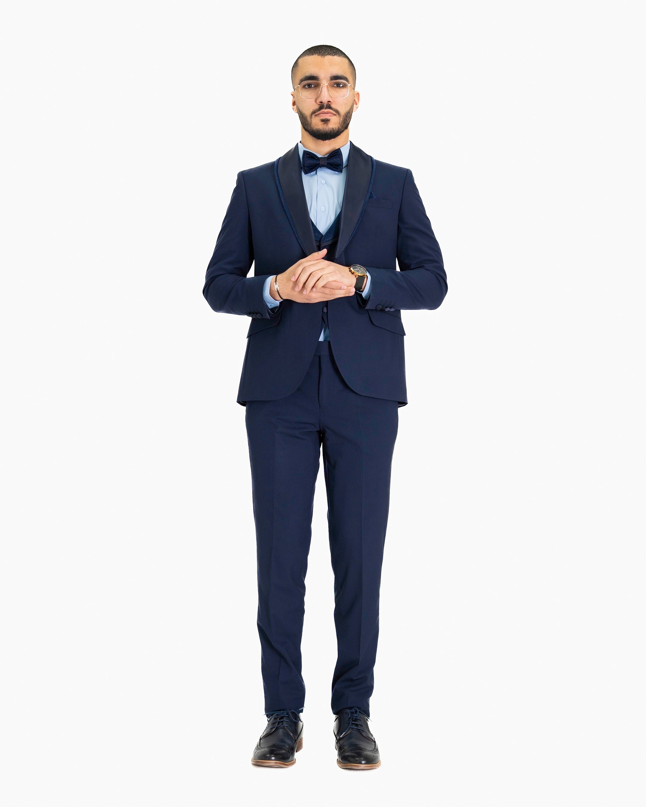 Midnight Stardust 3-Piece Tailored-Fit Tuxedo