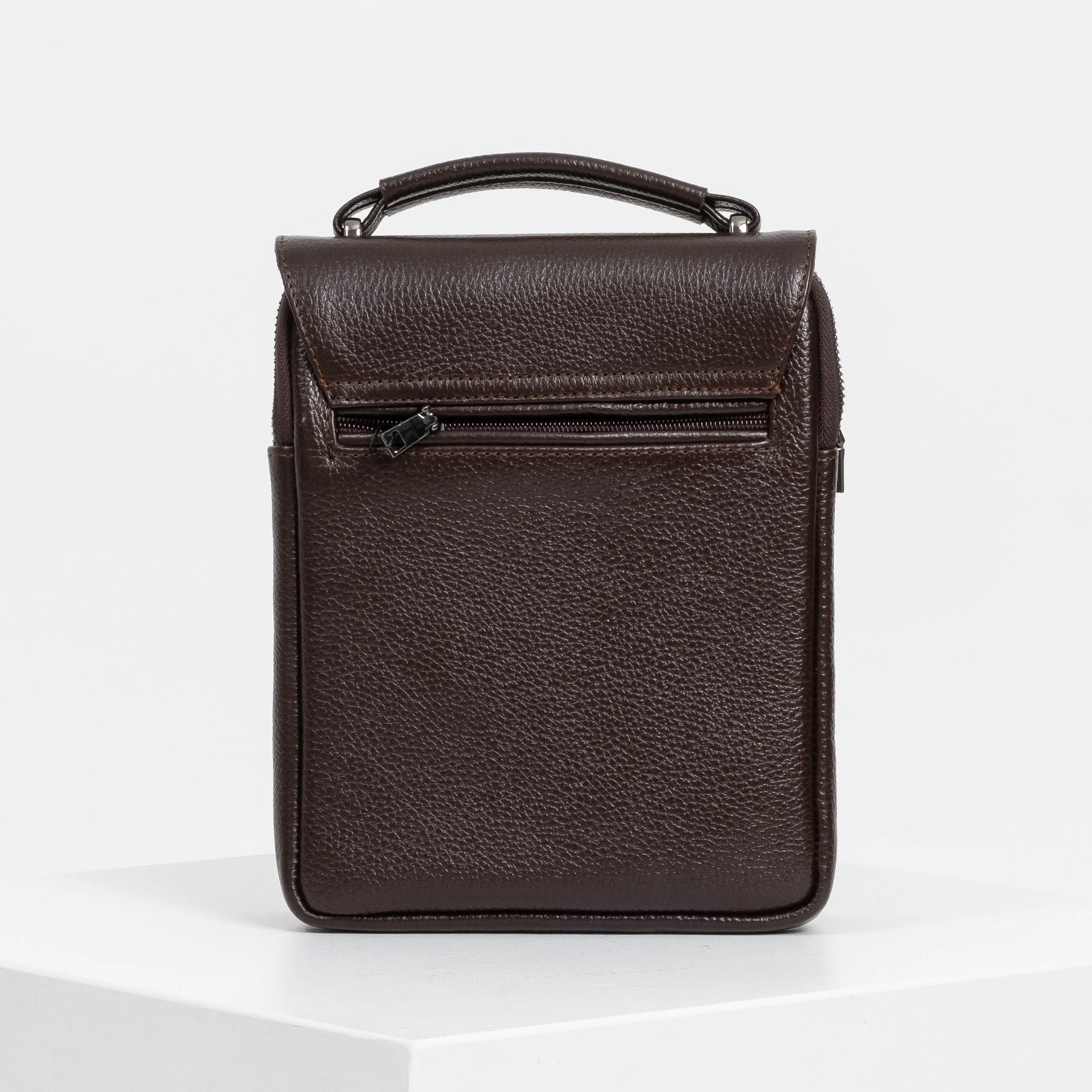 Textured Leather Cross Body Bag