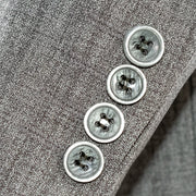 Men's Gray Twill Wool Slim-Fit Suit