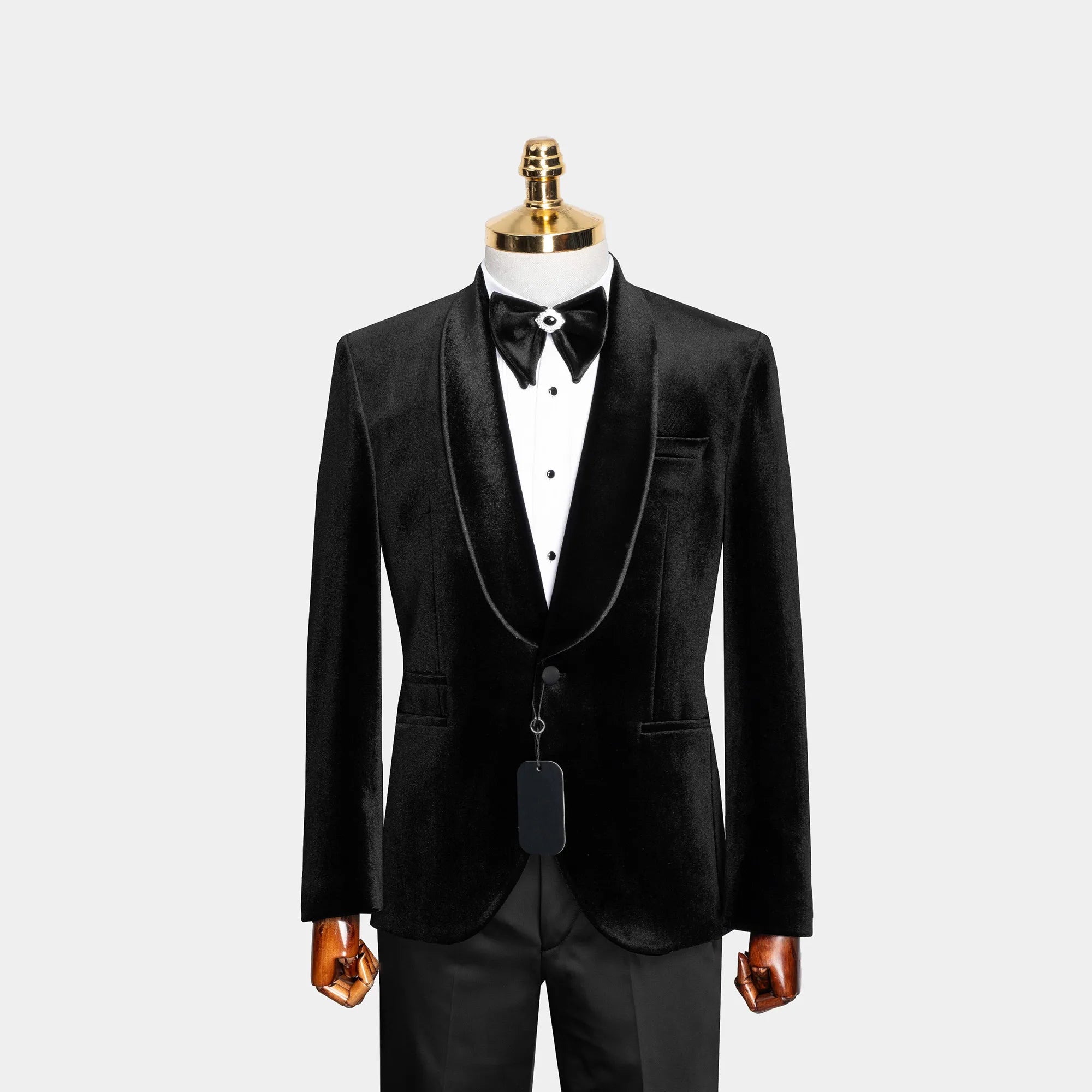 Amari | Velvet 3-Piece Tailored-Fit Tuxedo