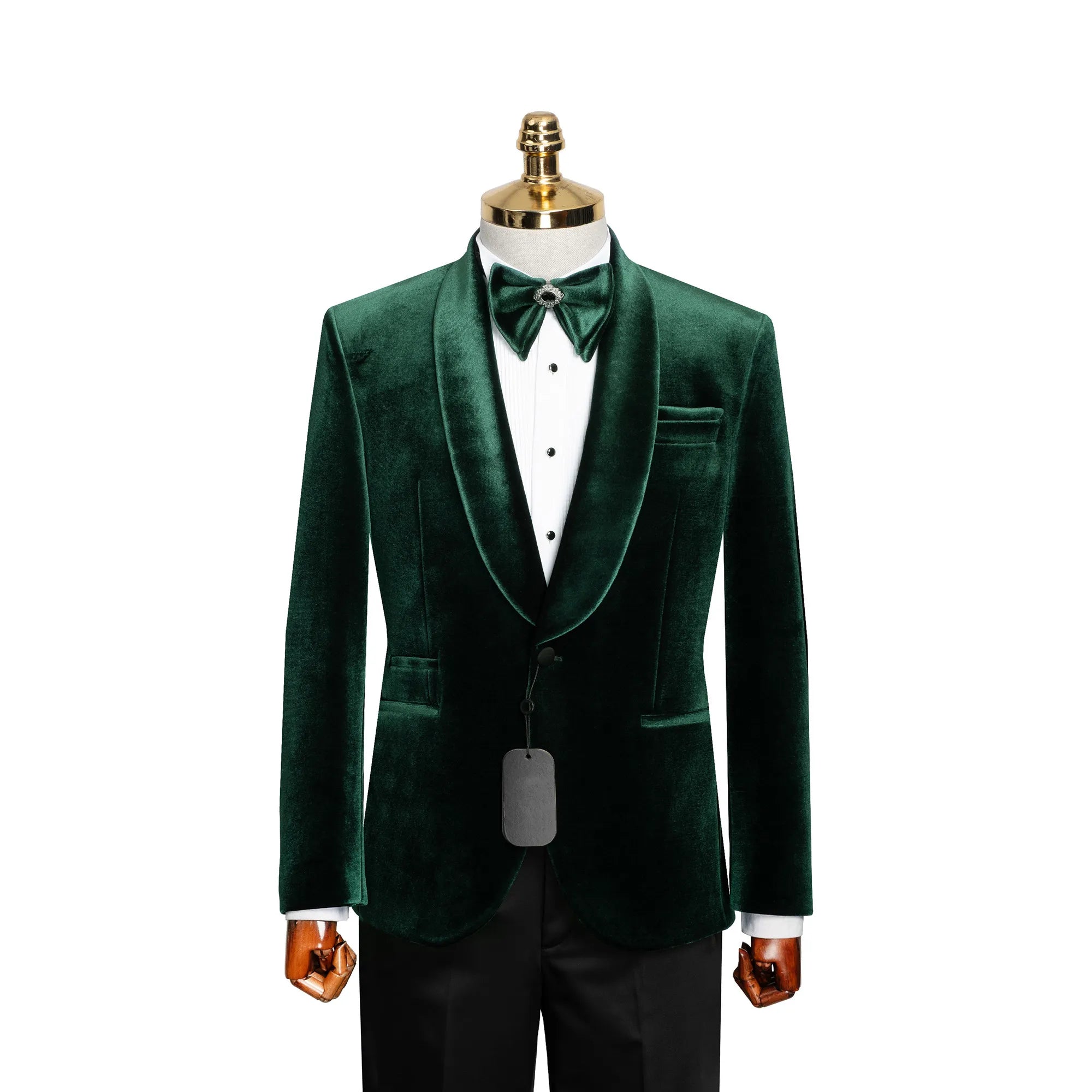 Amari | Velvet 3-Piece Tailored-Fit Tuxedo