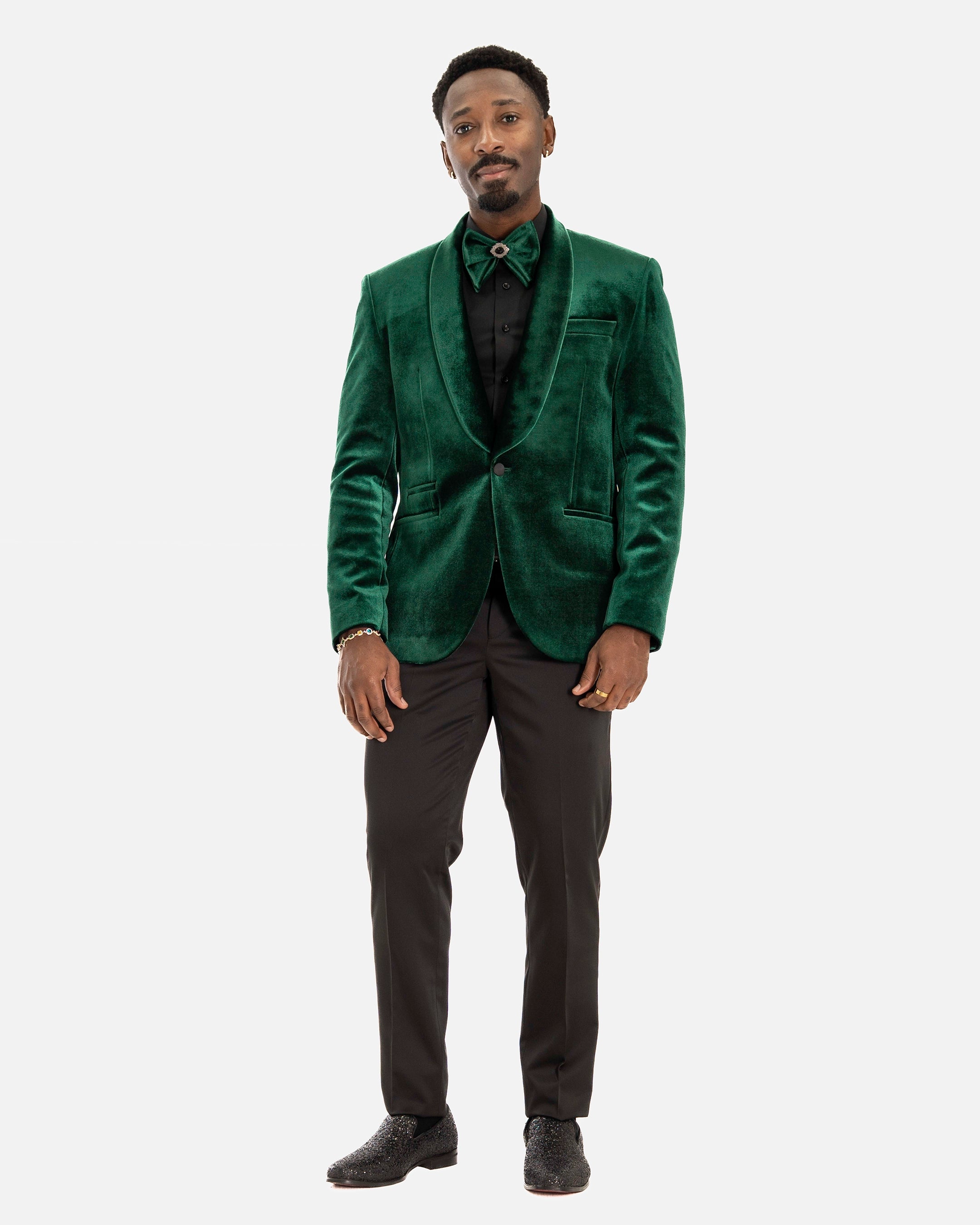 Amari | Velvet 3-Piece Tailored-Fit Tuxedo