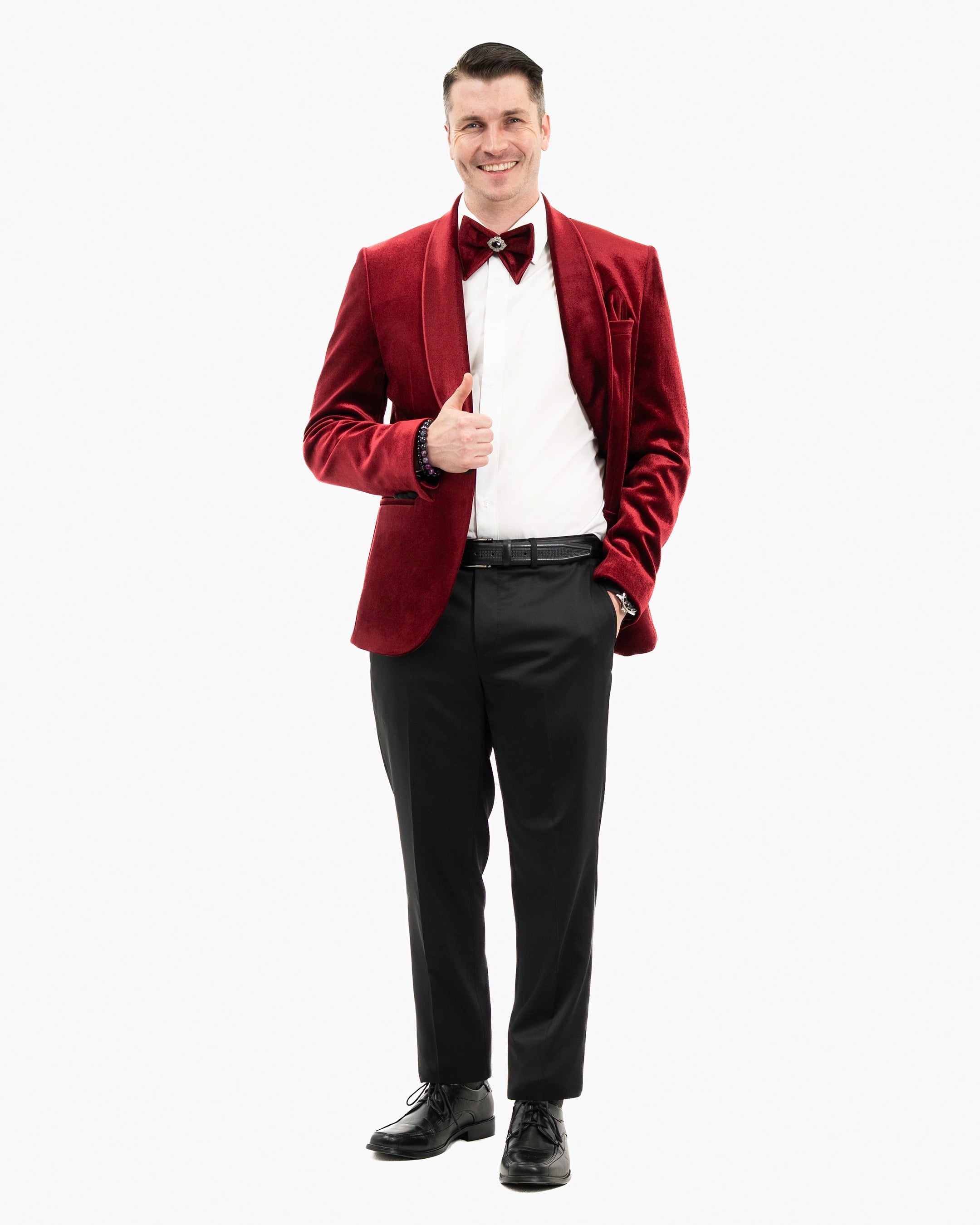 Amari | Velvet 3-Piece Tailored-Fit Tuxedo