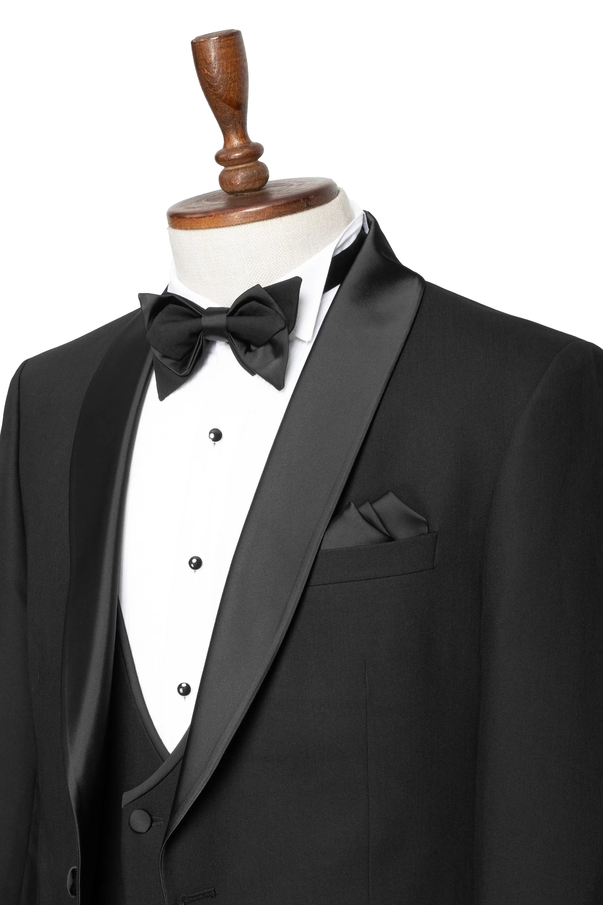 Black Noir 3-Piece Tailored-Fit Tuxedo