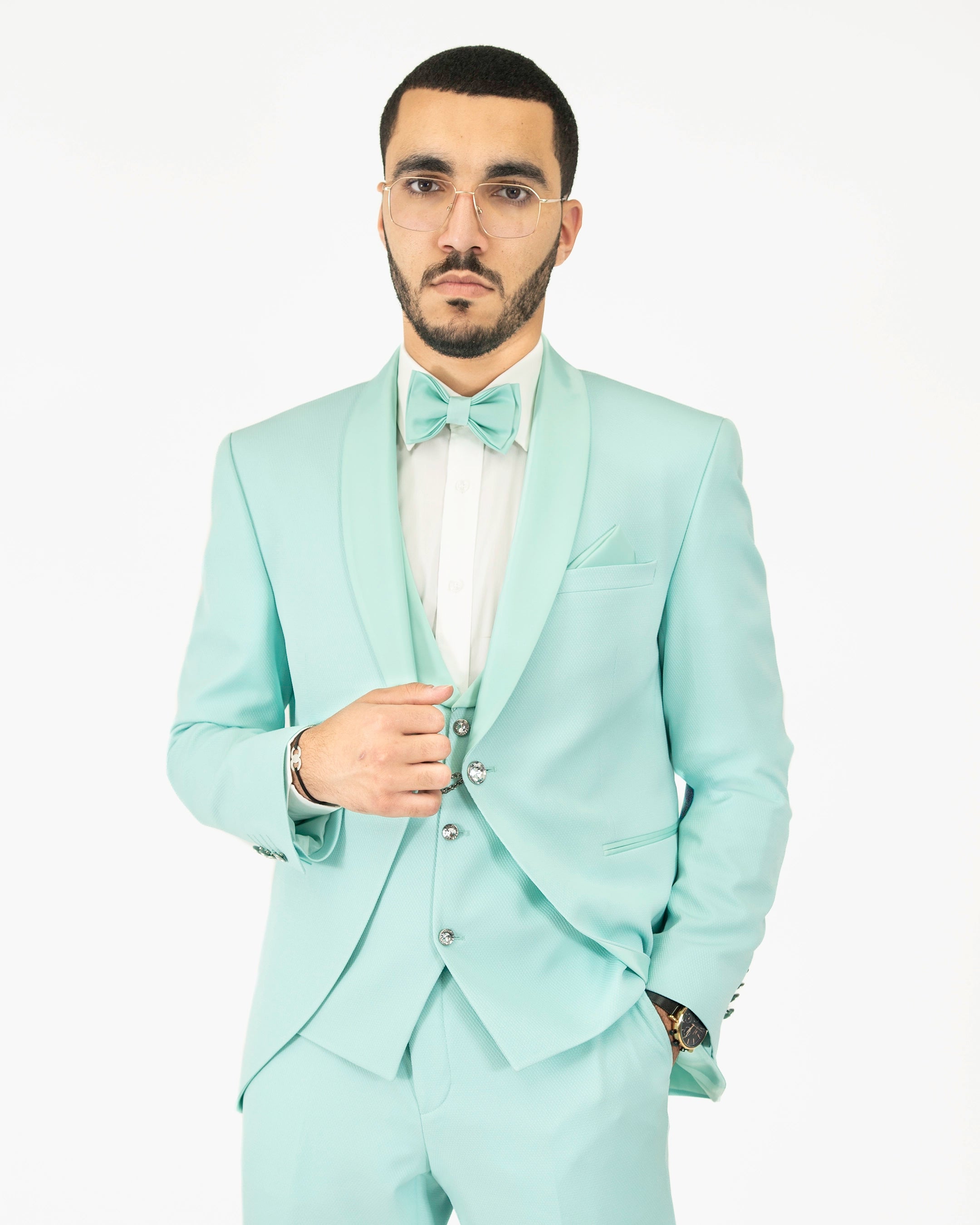 Rudolfo | 3-Piece Tailored-Fit Tuxedo with Chain Closure