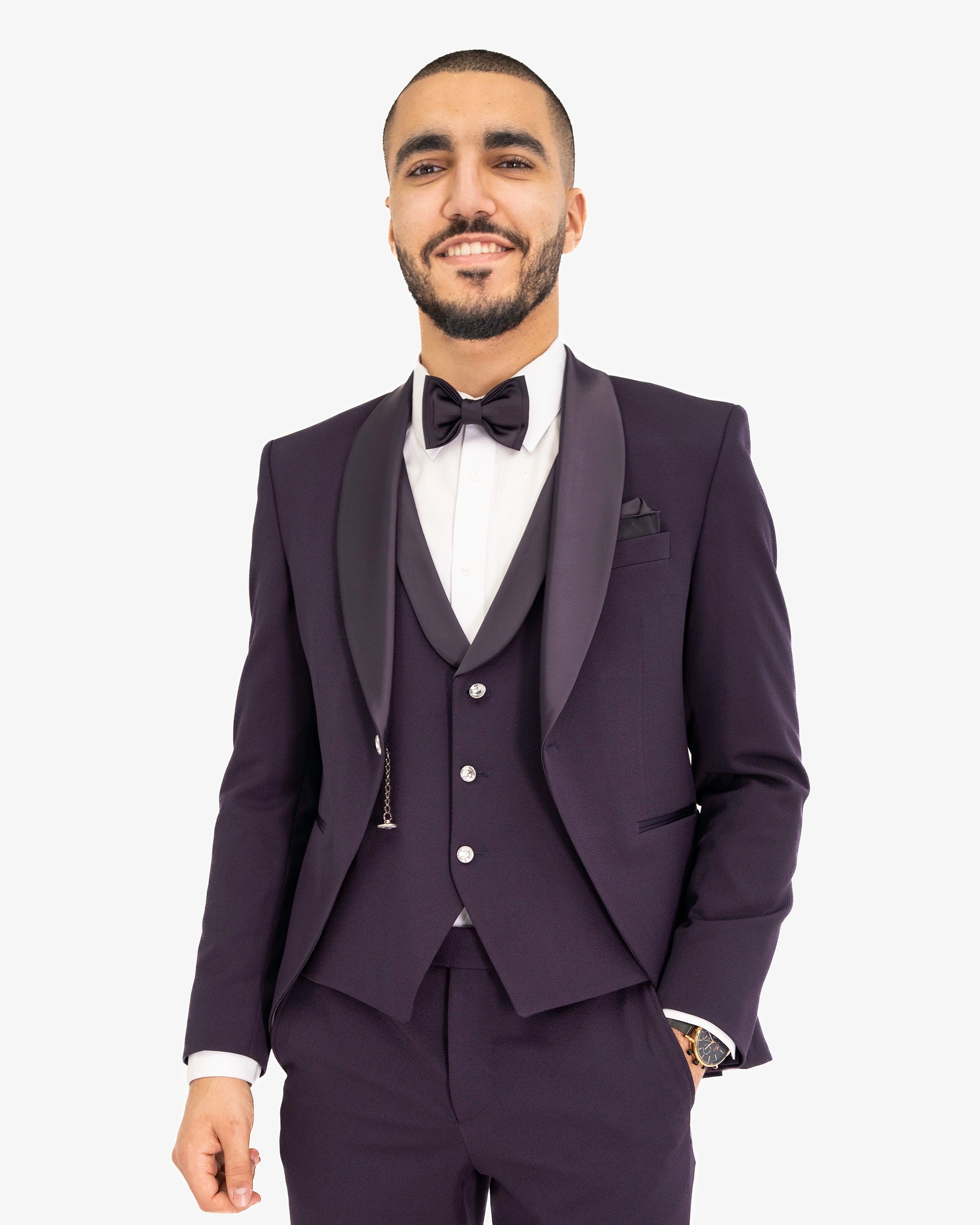 Rudolfo | 3-Piece Tailored-Fit Tuxedo with Chain Closure