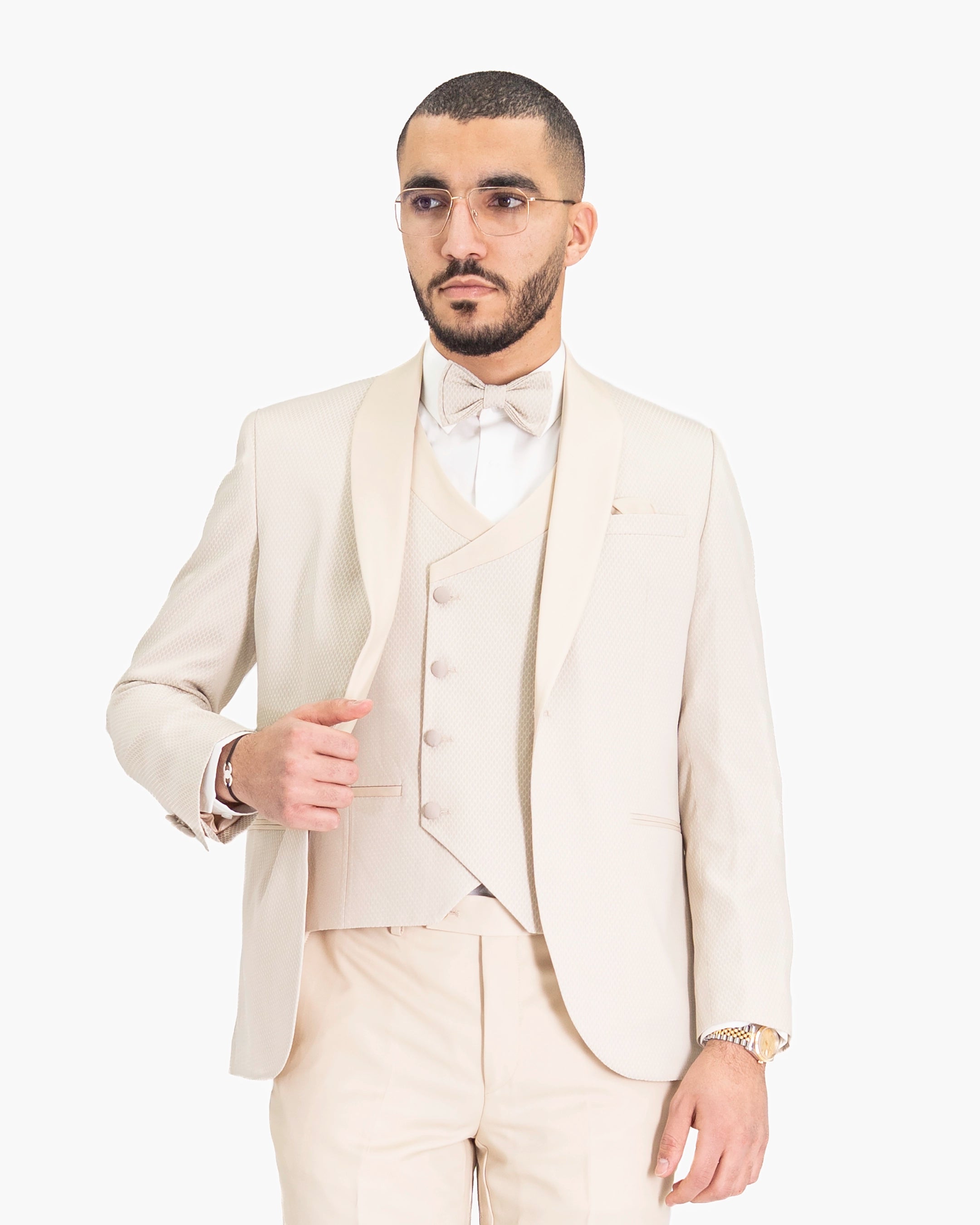 Arthur| Birdseye 3-Piece Tailored-Fit Tuxedo