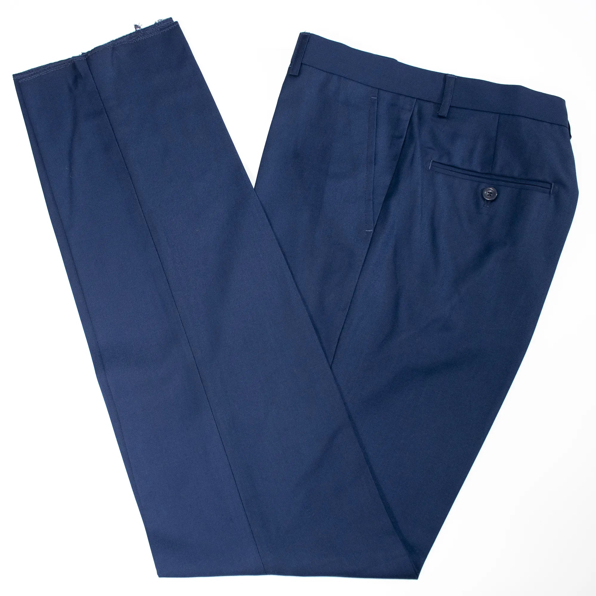 Dark Blue Tailored-Fit Pants