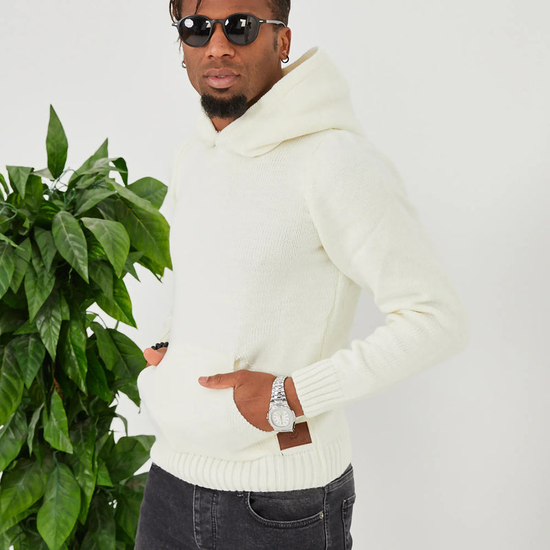 Men's Knitted Hoodie Sweatshirt